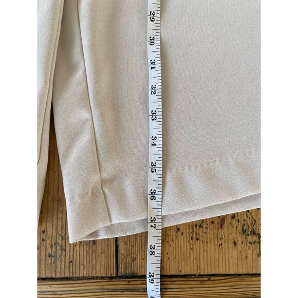 Lauren Conrad Womens tan Pants Medium wide leg belt polyester elastic waist - Picture 4 of 8